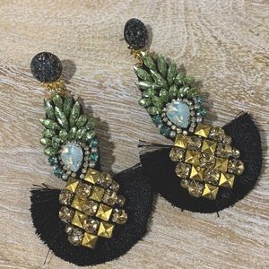 Jeweled Pineapple Earrings.